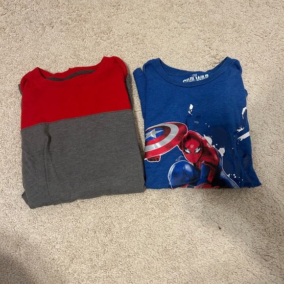 Boy’s Red Sonoma and Spider-Man Long Sleeve T-Shirt Set of 2 - Size Medium 10/12 - Picture 2 of 9